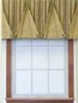 inverted box pleated valance with button